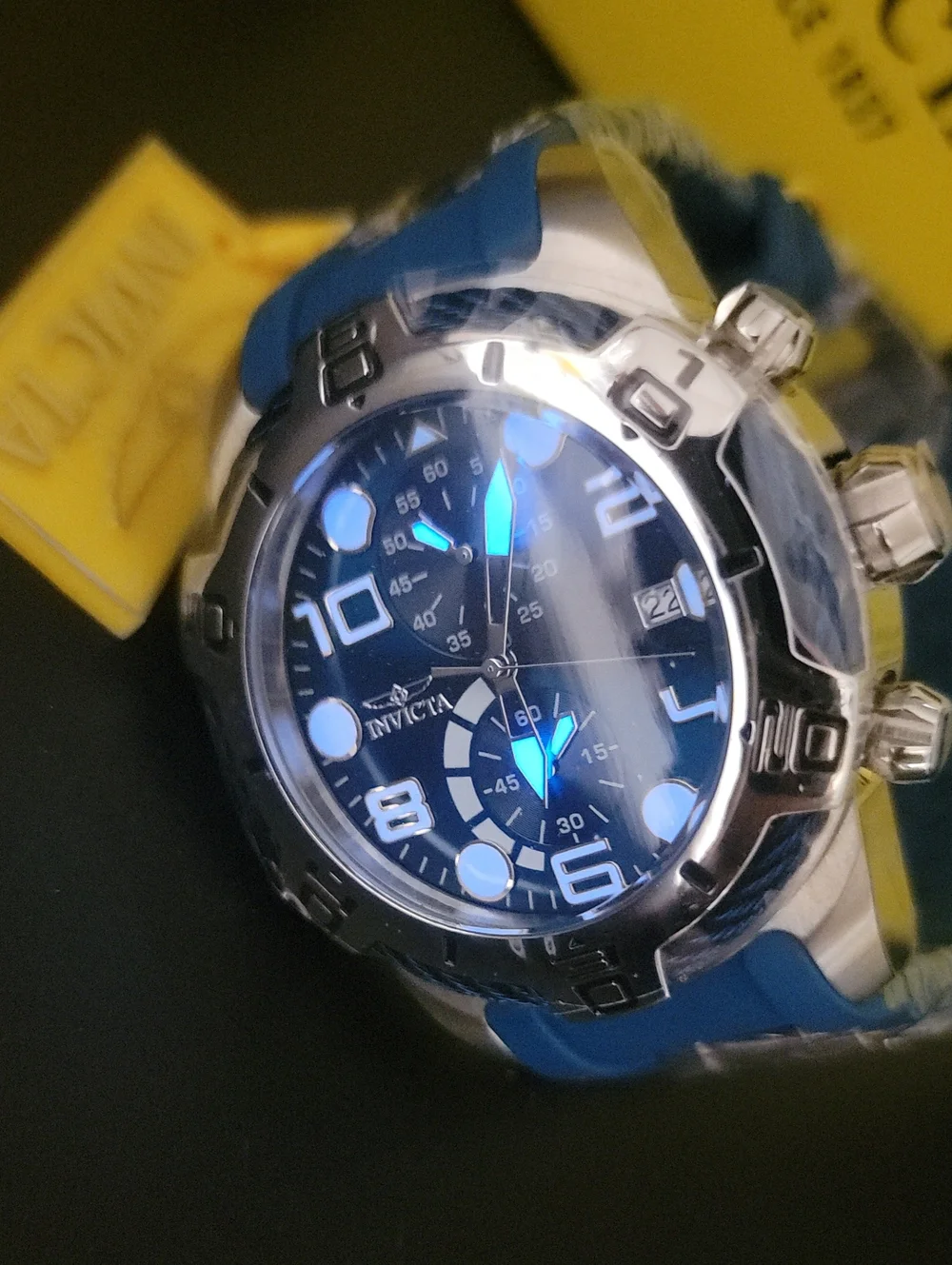 NEW ⌚️ Invicta Men's Blue Steel 24216 BOLT Tensile Chronograph Statement Watch